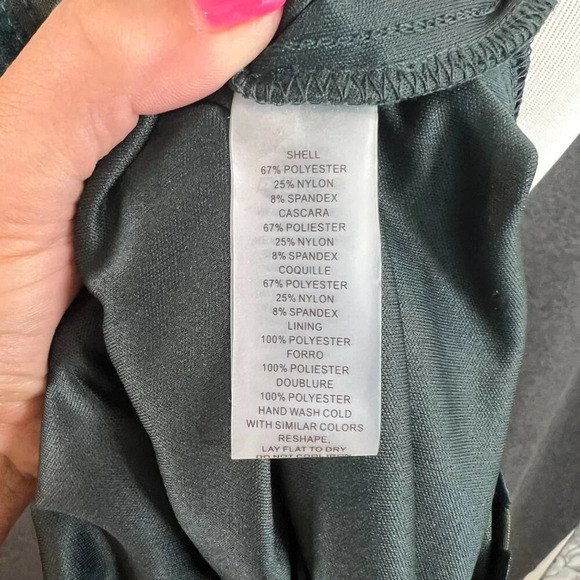 Vince Camuto 12 dress velvet burnout geometric legacy green Flattering Design - Picture 6 of 8